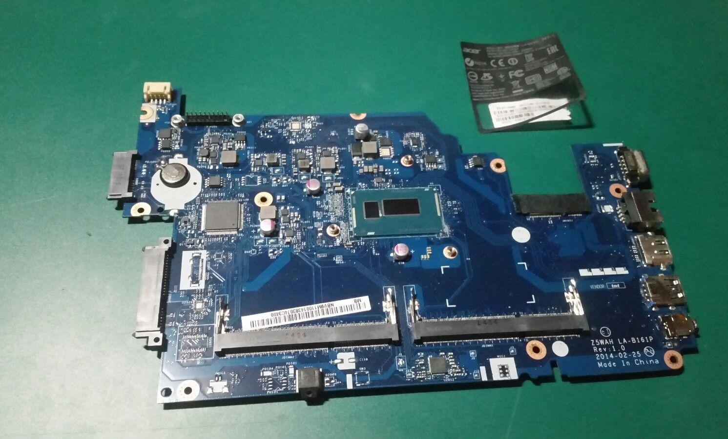 Acer Aspire E5-531 E5-571 Motherboard with i3- 4030u CPU Z5WAH